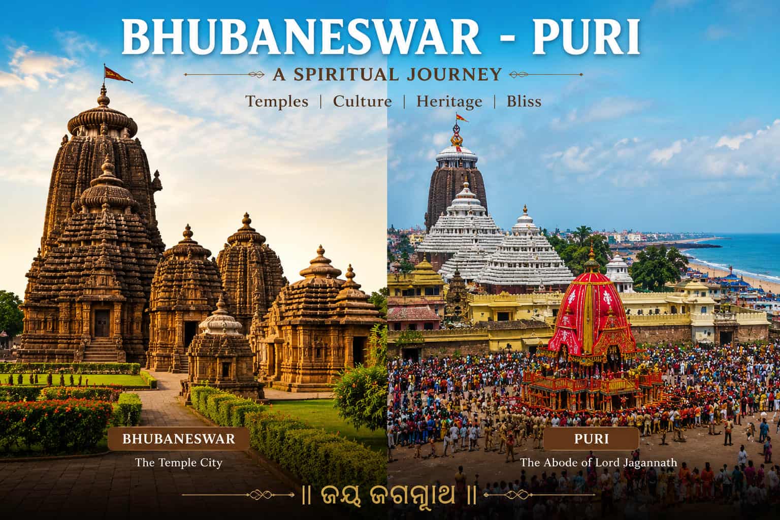 Puri & Bhubaneswar Tour Package – 2 Nights / 3 Days